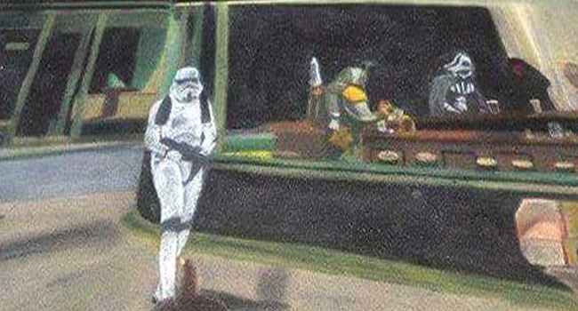 Nighthawks at Mos Eisley street chalk art